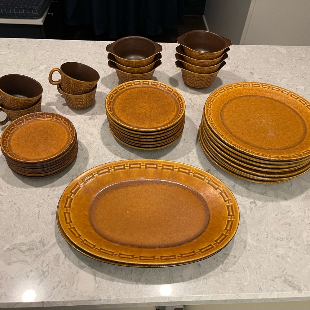 Mid Century Ceramano W Germany Dinnerware Set